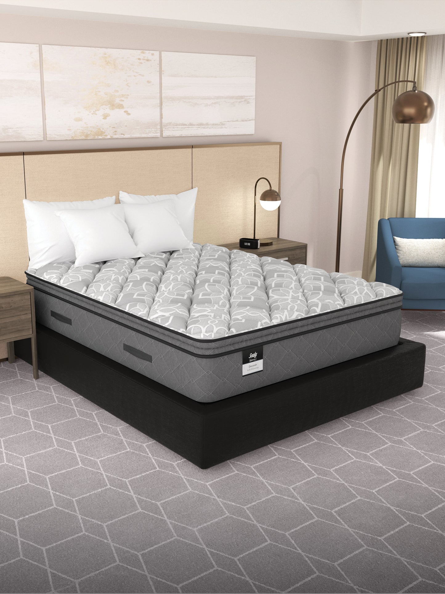 Sealy Posturepedic® Decorah Soft Mattress with Euro Pillowtop